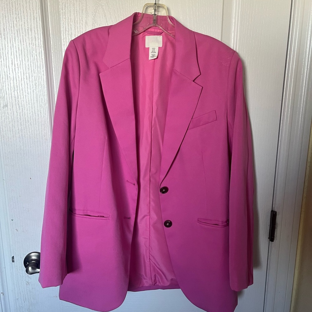 pink over sized jacket/suit/blazer